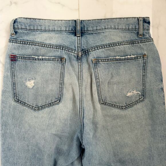 BDG Urban Outfitters Jeans Distress Rip Light High Rise Straight Women Size 29 - Picture 9 of 14